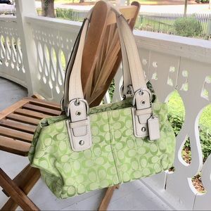 Coach Lime Green Shoulder Bag